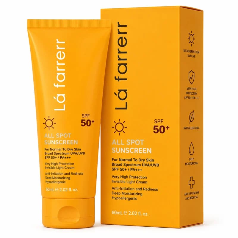 کرم ضد آفتاب بی رنگ لافارر SPF50 مناسب پوست خشک و نرمال حجم 40ml — تصویر ۲