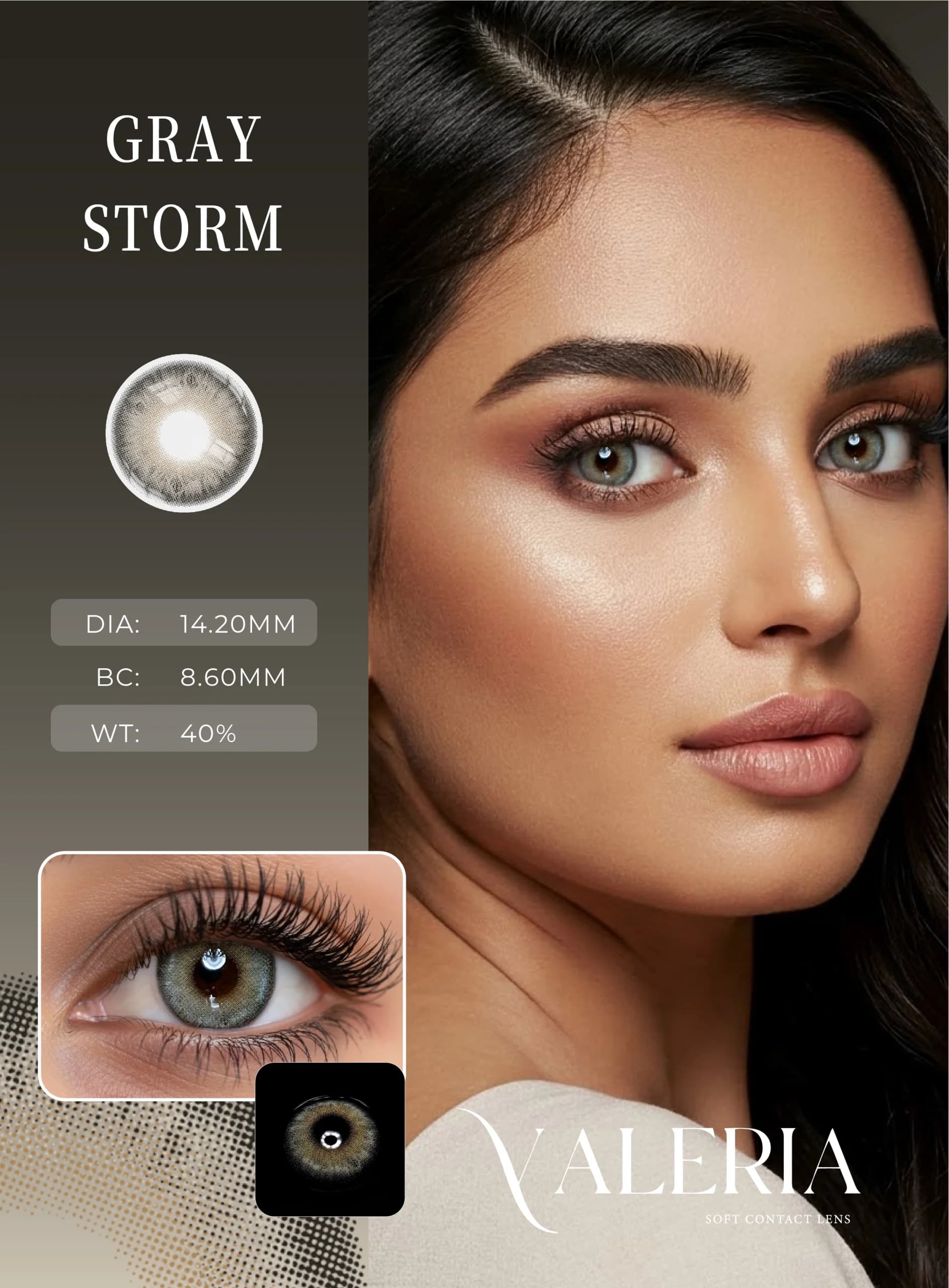 لنز رنگی سالیانه Gray Storm — تصویر ۵