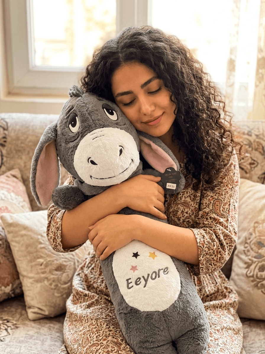 عروسک الاغ بالشتی طرح ایور سایز 60 سانتی متر — تصویر ۵