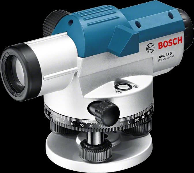 تراز اپتیک لیزری بوش با ملحقات کامل Bosch GOL 32 D+BT160+GR500 Professional Optical Level — تصویر ۹