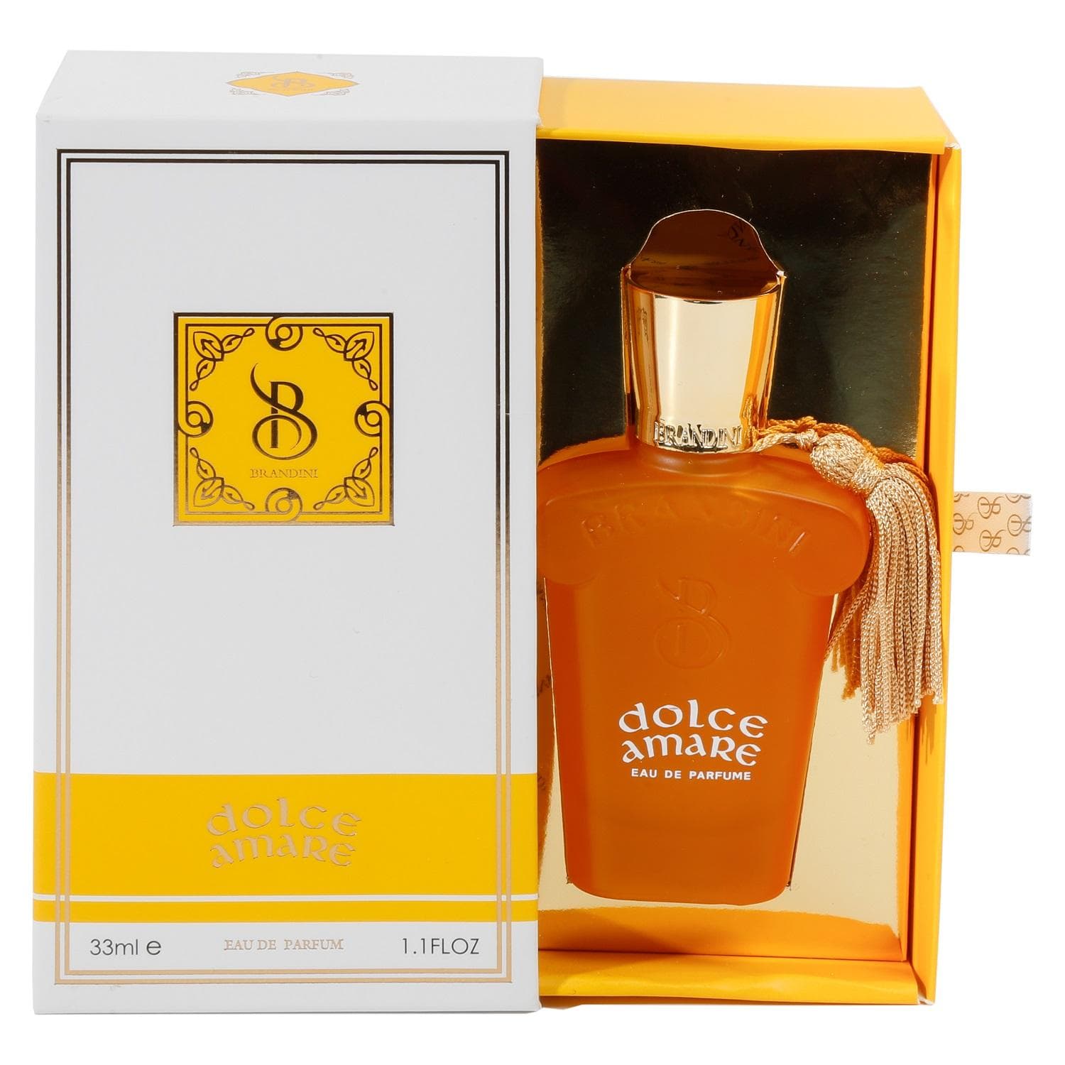 عطر جیبی زنانه و مردانه برندینی مدل دولچه آمار Dolce Amare حجم ۳۳ میلی لیتر | Brandini Dolce Amare Eau De Parfum for women and men 33 ml — تصویر ۴
