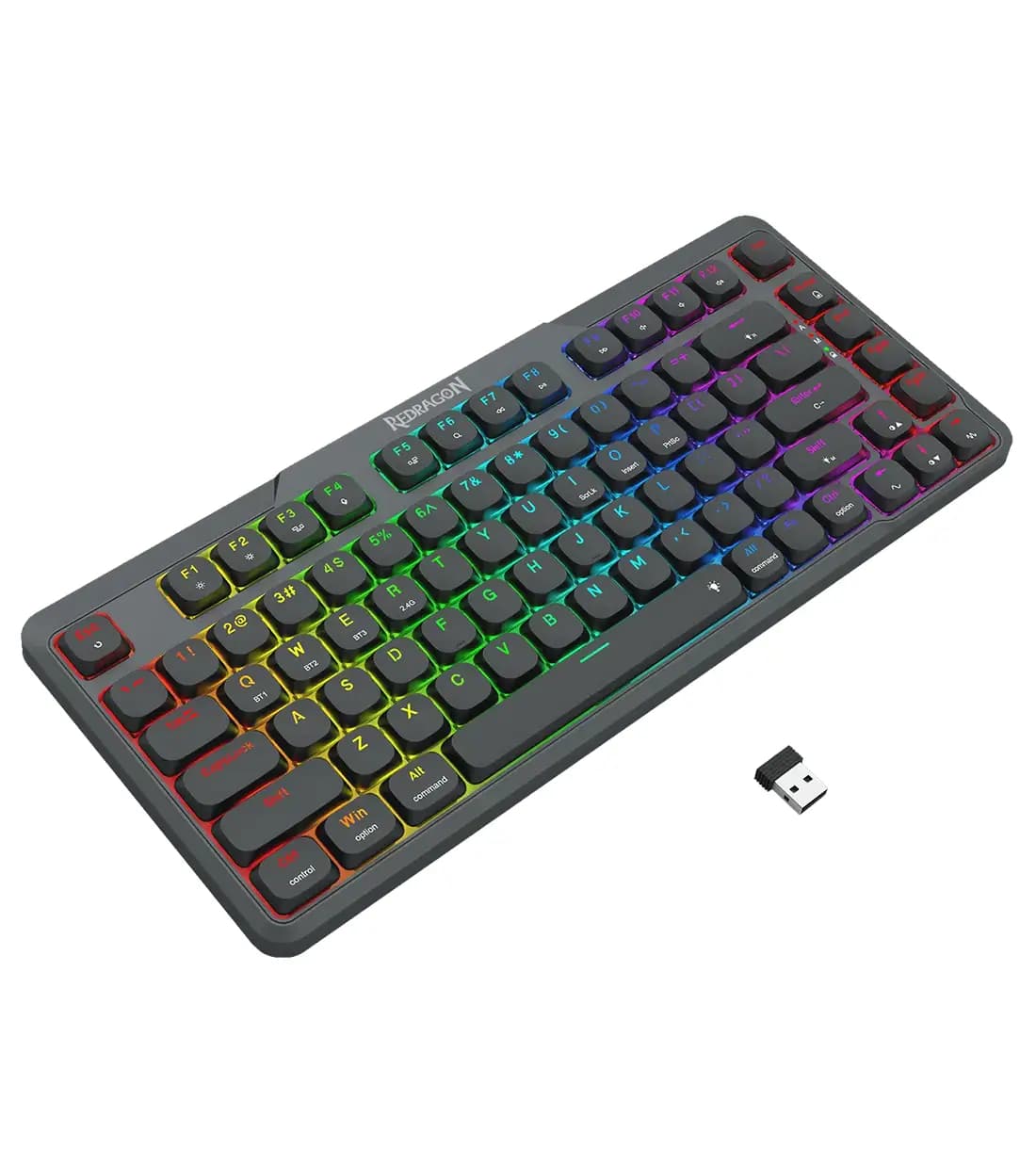 کیبورد بی سیم/باسیم مکانیکال گیمینگ ردراگون AETHER K706 PRO — تصویر ۸