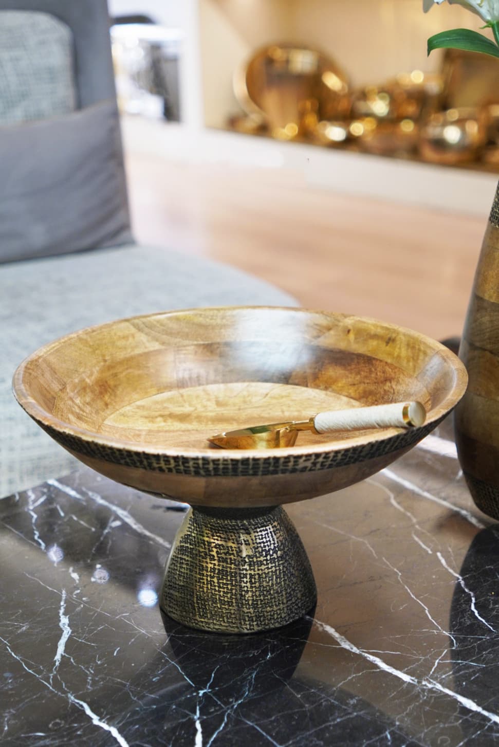 آجیل خوری پایه دار چوب انبه هندی وارداتی کد 2904