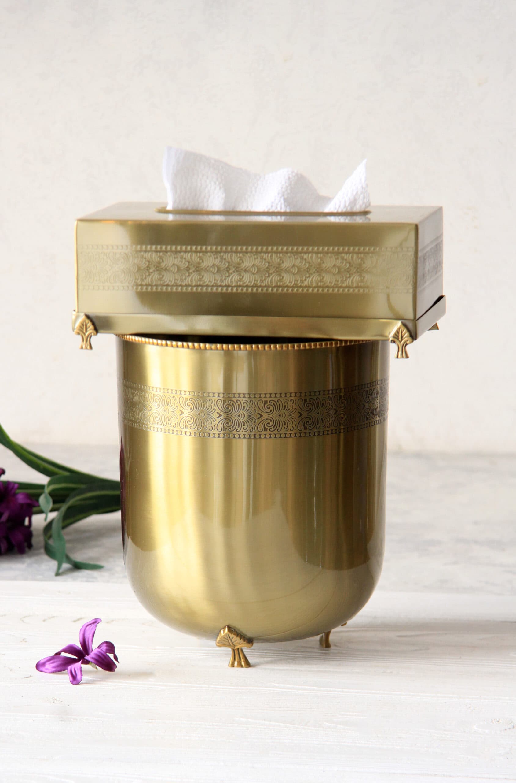 سطل و دستمال گلد هندی وارداتی کد 12265G — تصویر ۲