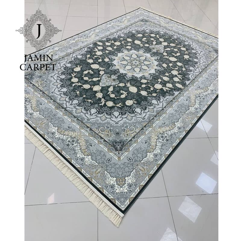 فرش ۱۲۰۰ شانه تراکم ۳۶۰۰ بدون برجستگی شکوه دودی ده رنگ
