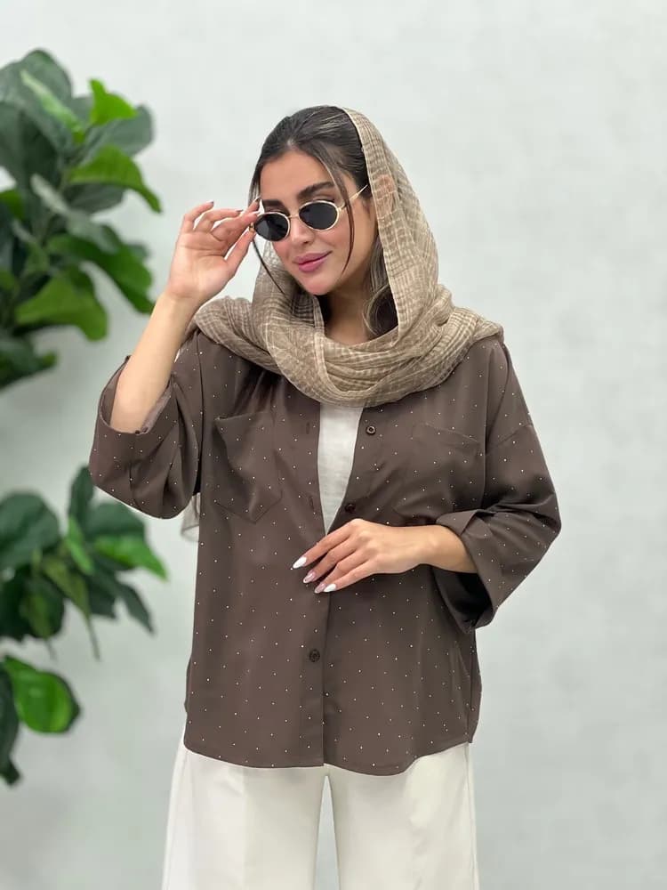 شومیز نگینی آرتینا — تصویر ۵
