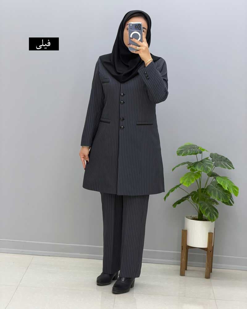 مانتو شلوار اداری بزیاق تیهو کد 1106120800 — تصویر ۱۱