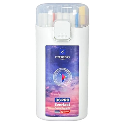 C.Class سیکلاس مداد رنگی اتودی ( فشاری / نوکی / مکانیکی ) 36 رنگ CP30-36 PRO جعبه استوانه