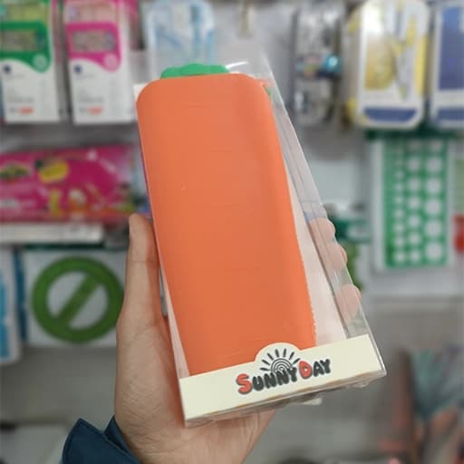 Sunny Day جامدادی سیلیکونی SD1001 طرح هویج 54582 — تصویر ۱۱