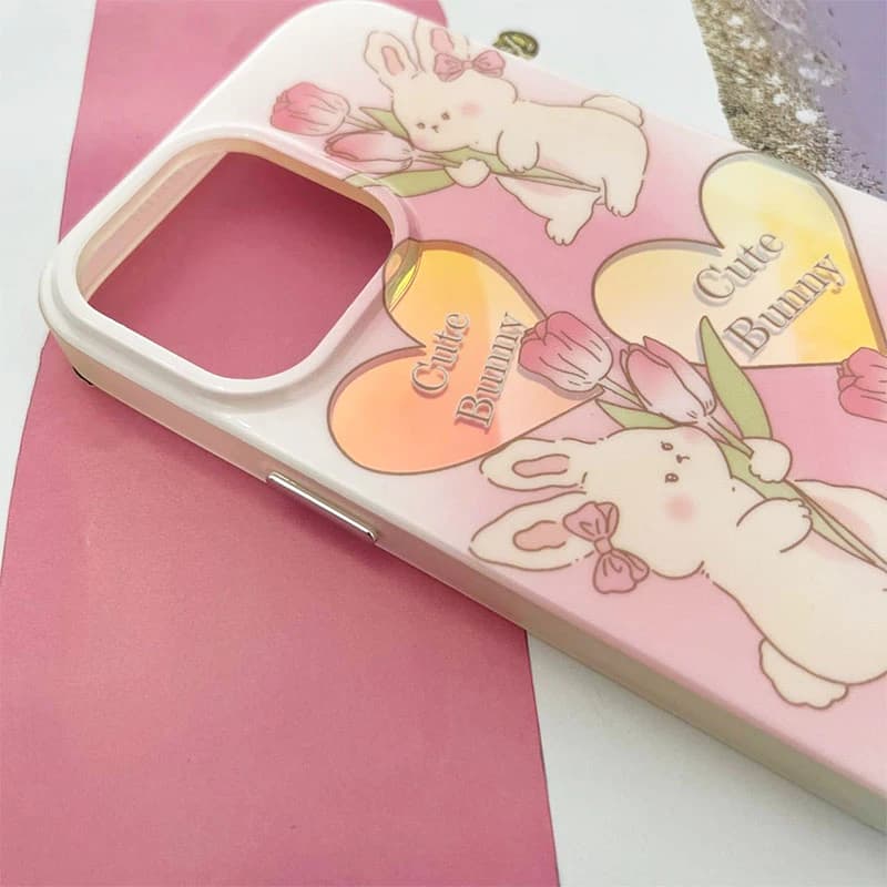 قاب گوشی iPhone 13 Pro Max آیفون طرح Cute Bunny کد 1089 — تصویر ۲