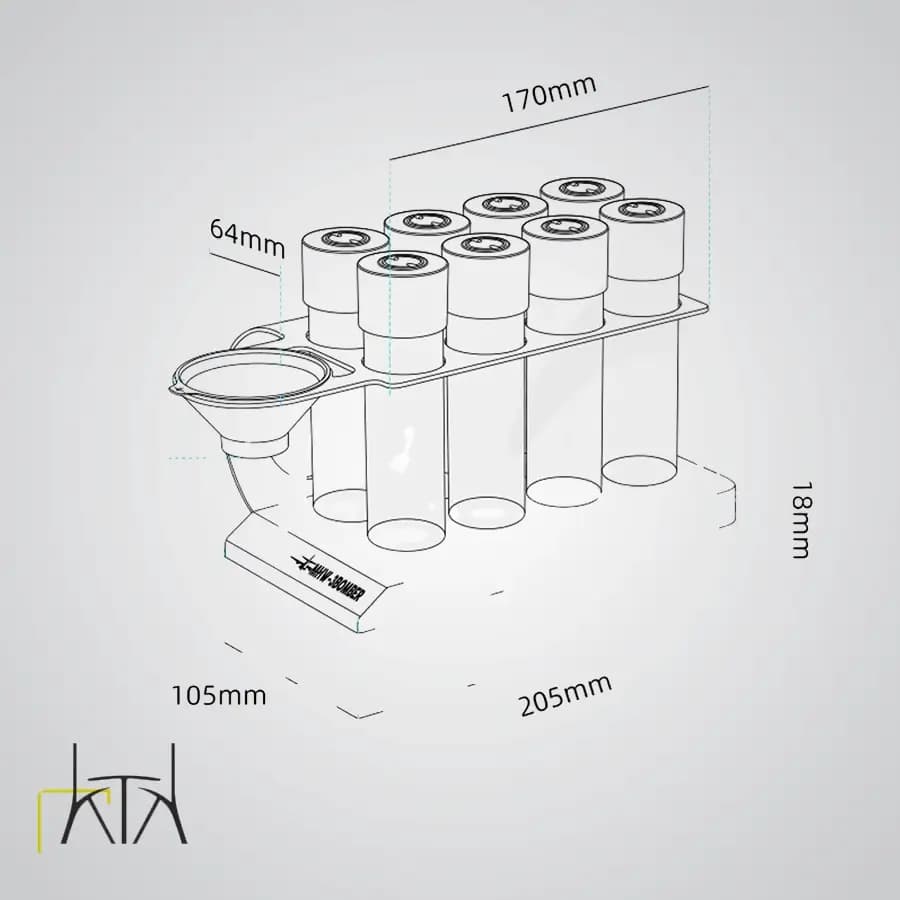 استند دوزینگ قهوه بمبر BOMBER Coffee Energy Tubes Sets — تصویر ۶