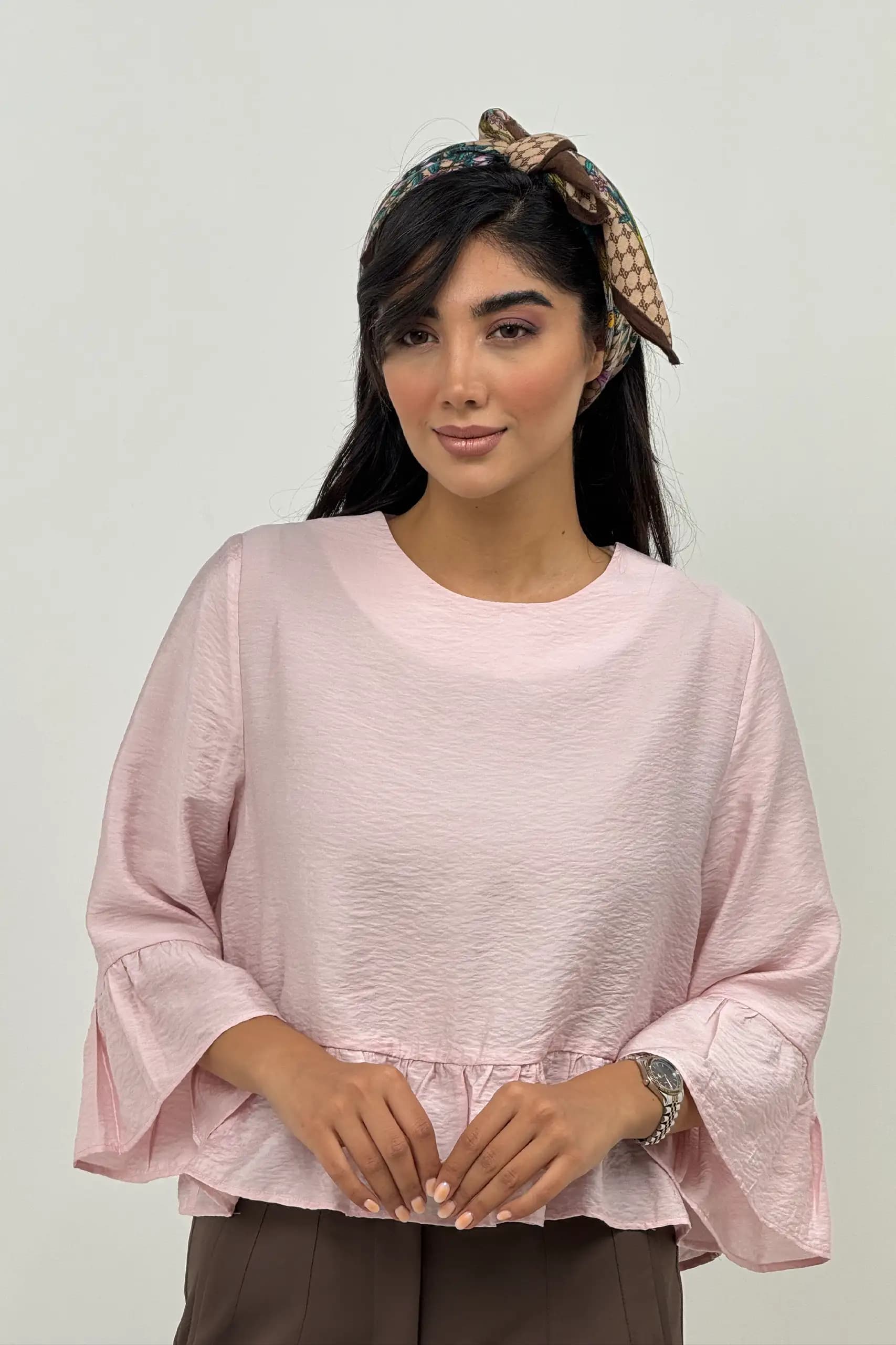 شومیز چین دار شیرین — تصویر ۷