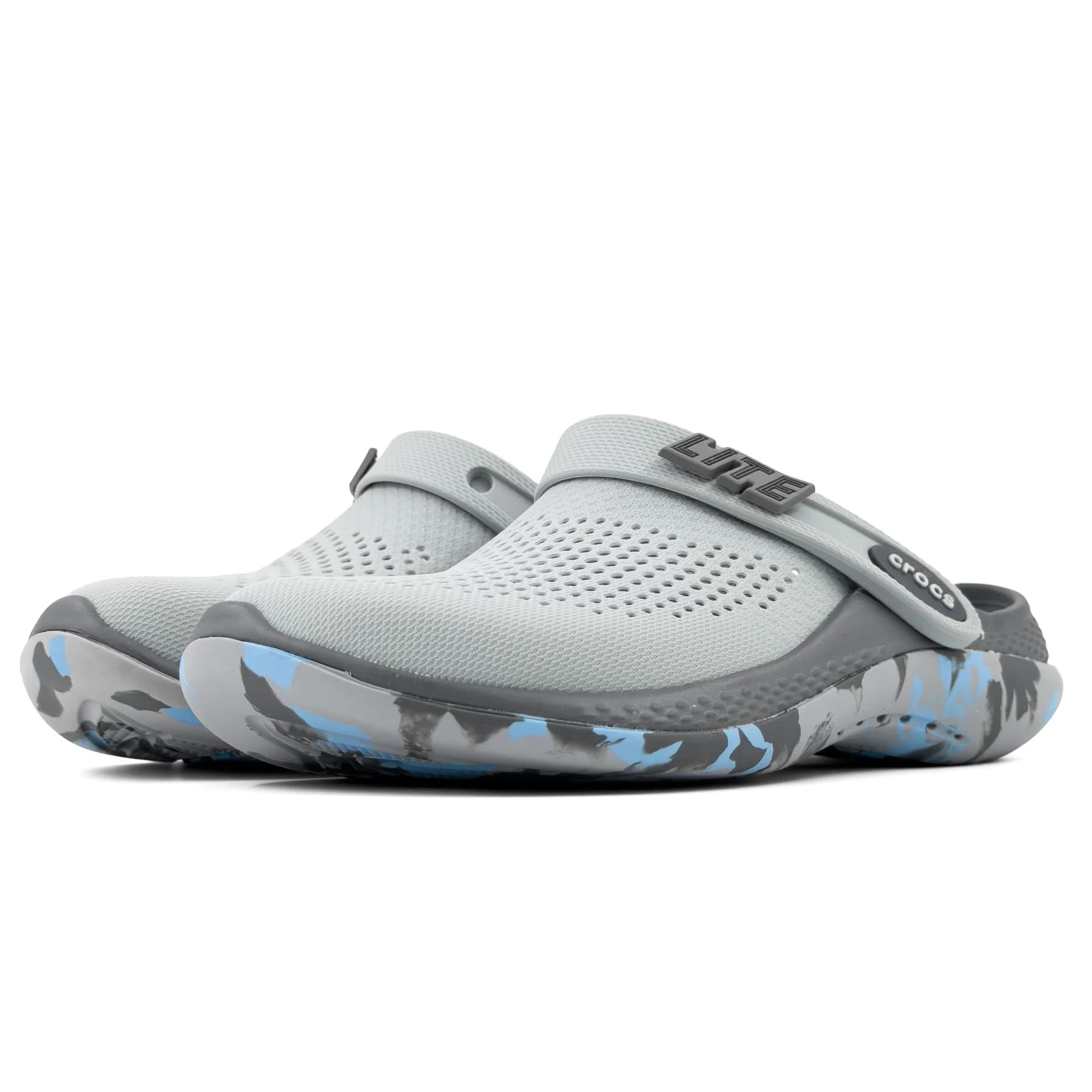کراکس لایت 360 طوسی آبی آبرنگی زنانه و مردانه | Crocs LiteRide 360 — تصویر ۱۱