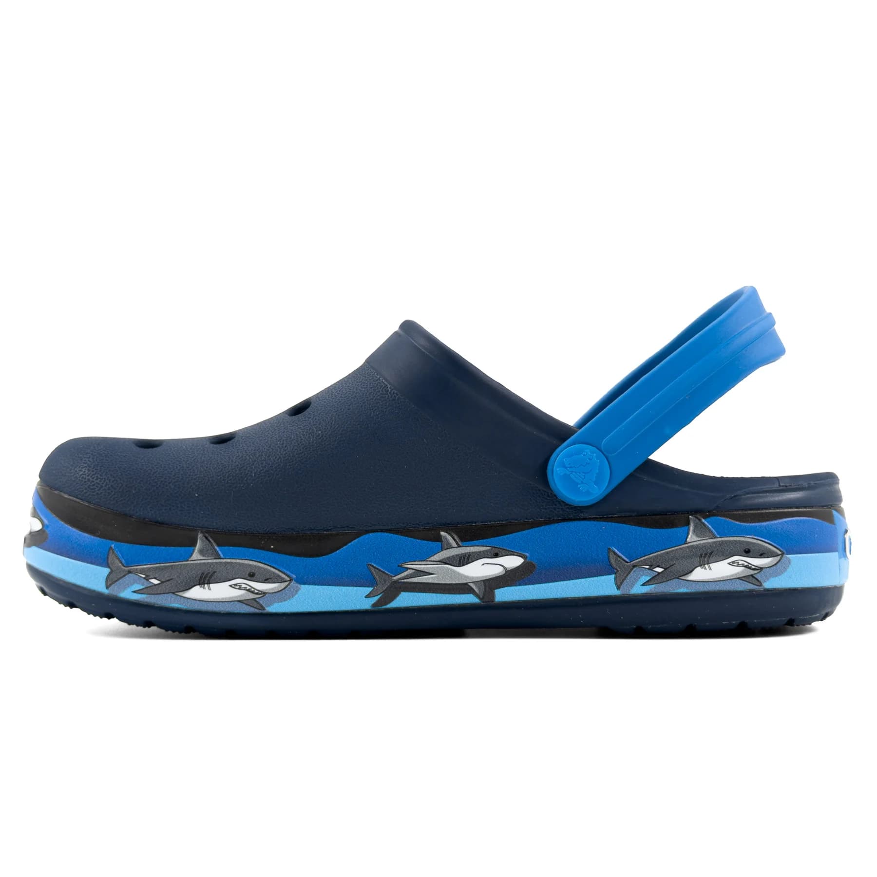 کراکس بچگانه طرح کوسه سرمهای آبی | Crocs Kids — تصویر ۹
