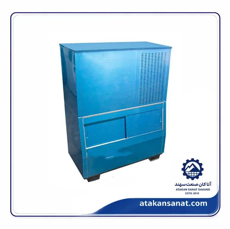 یخساز تمام اتوماتیک با ظرفیت تولید 200 کیلو یخ حبه ایی — تصویر ۲