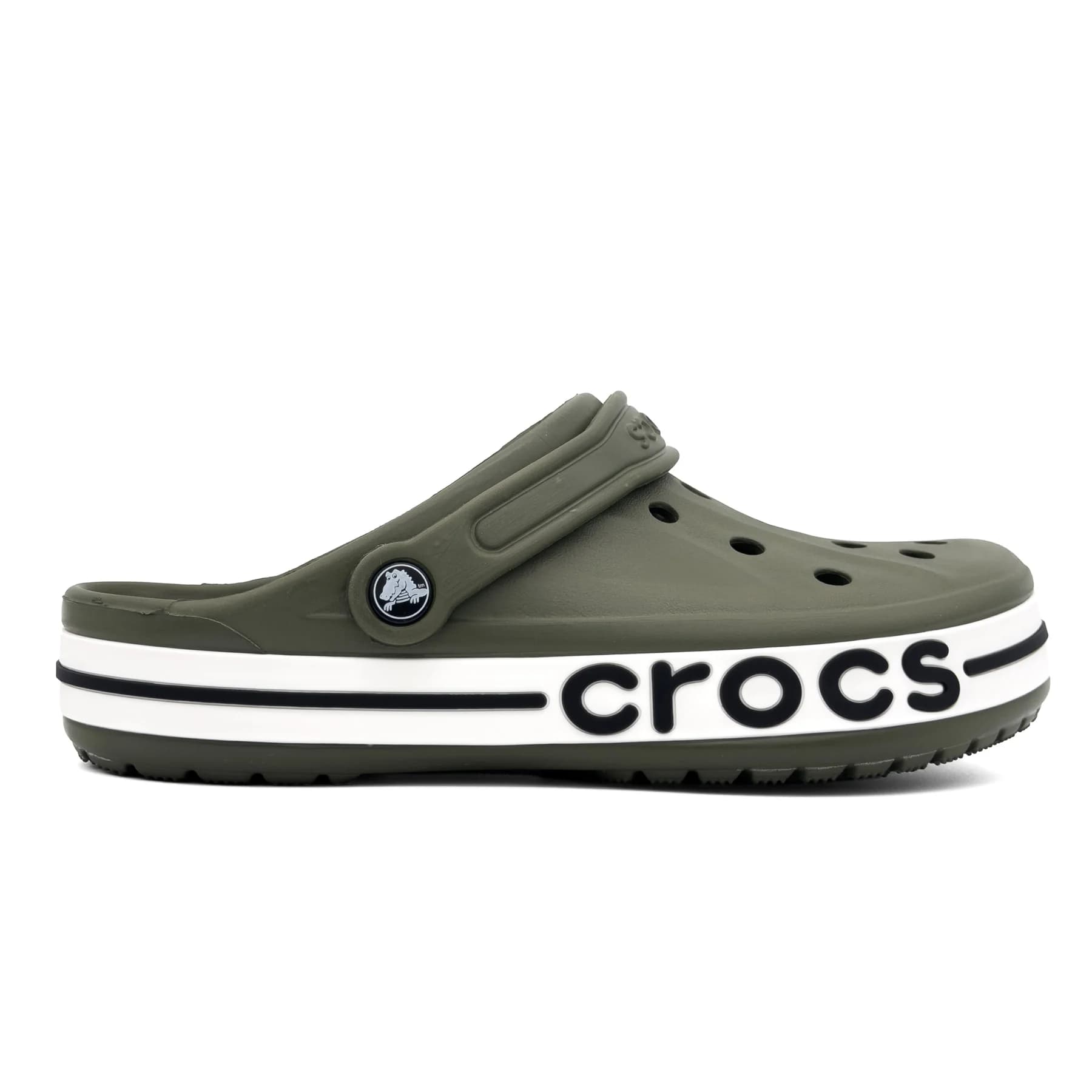 کراکس بایابند سبز زیتونی سفید اورجینال | Crocs Bayaband