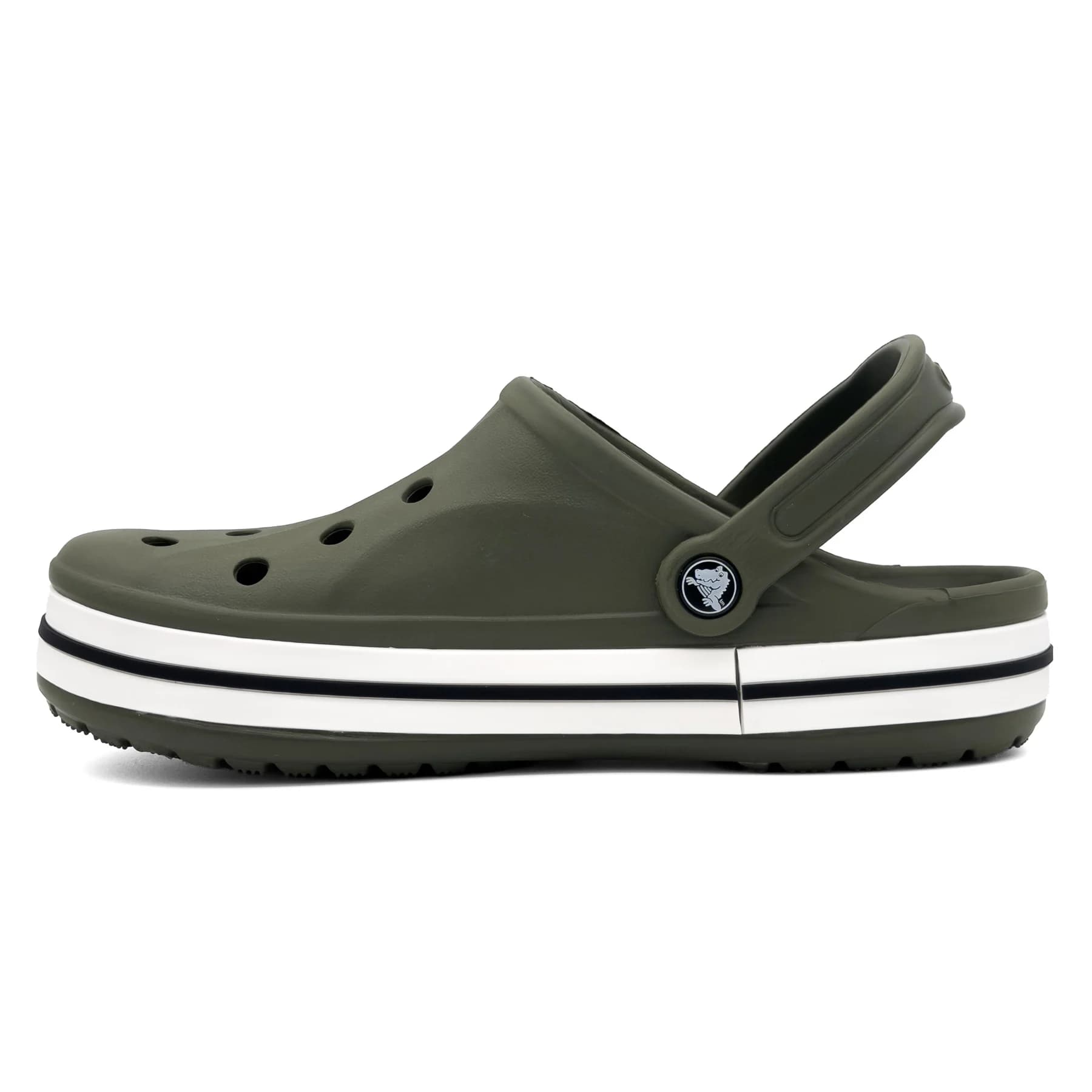 کراکس بایابند سبز زیتونی سفید اورجینال | Crocs Bayaband — تصویر ۴