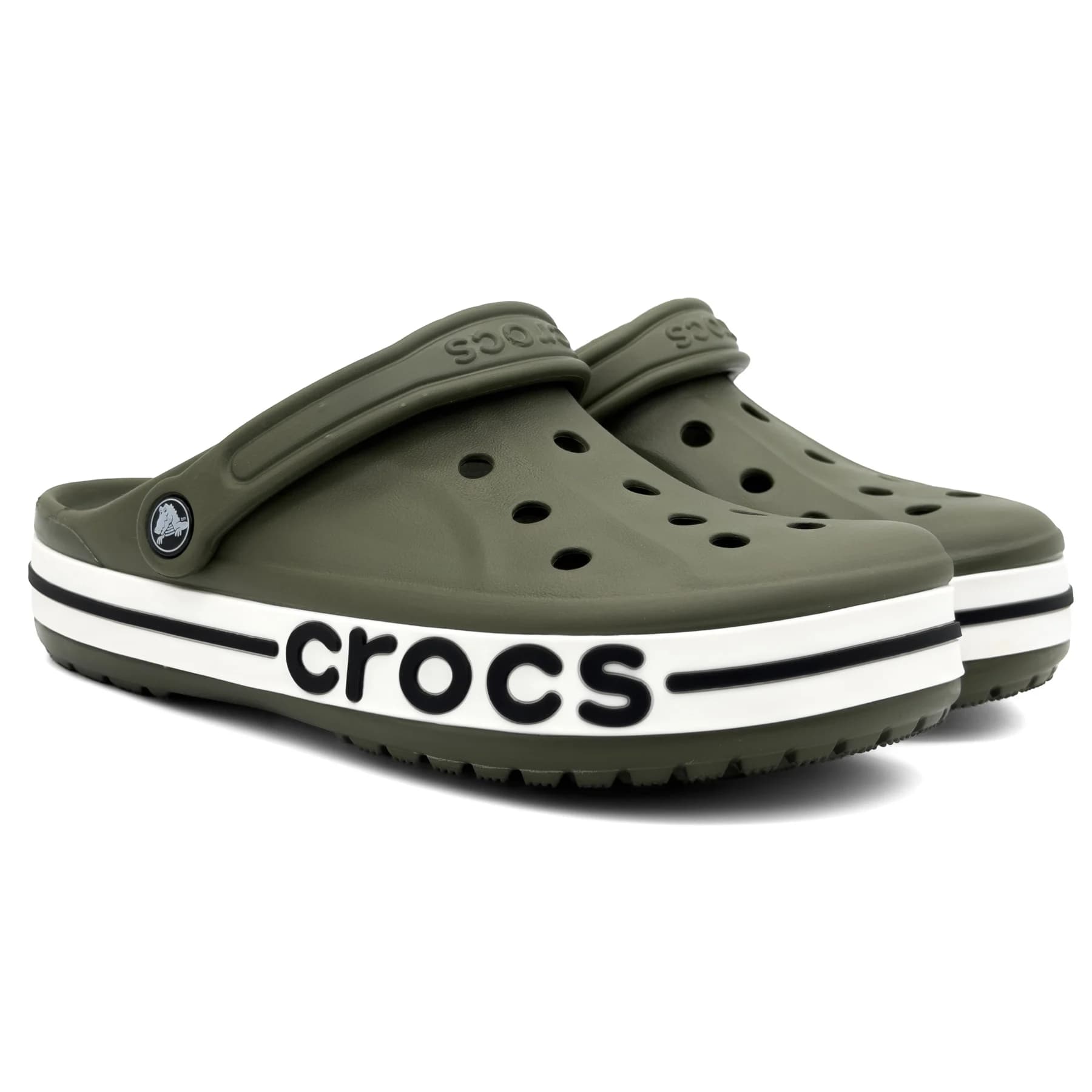 کراکس بایابند سبز زیتونی سفید اورجینال | Crocs Bayaband — تصویر ۸