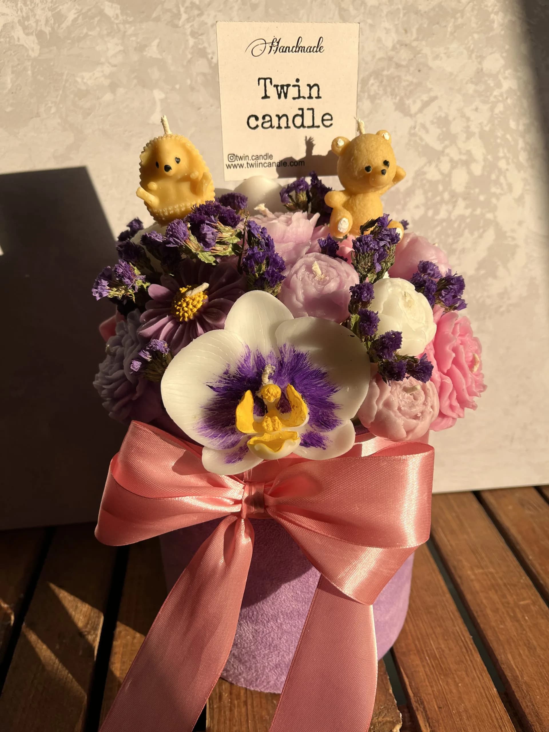 باکس شمع گل violet — تصویر ۶