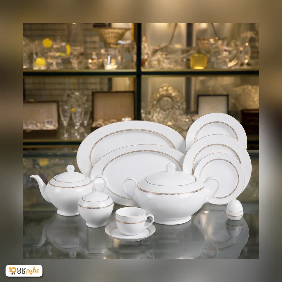 سرویس چینی 102 پارچه کامل زرین هدیه طلایی — تصویر ۹