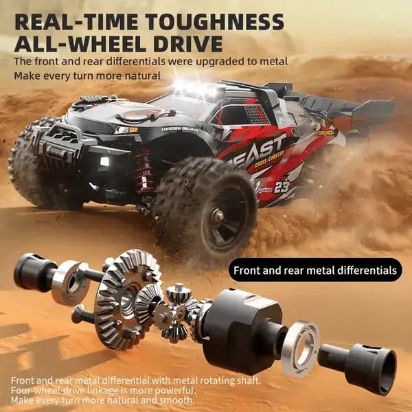 ماشین کنترلی آفرود شارژی BEAST Max کد SG118MAX — تصویر ۹