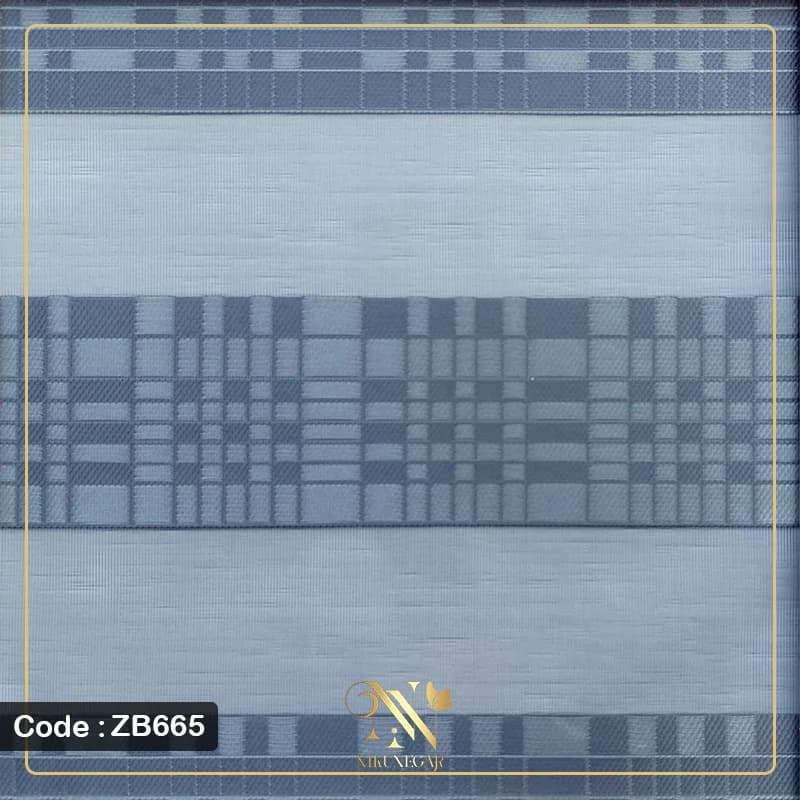 پرده زبرا طرح دار مدل ZB665
