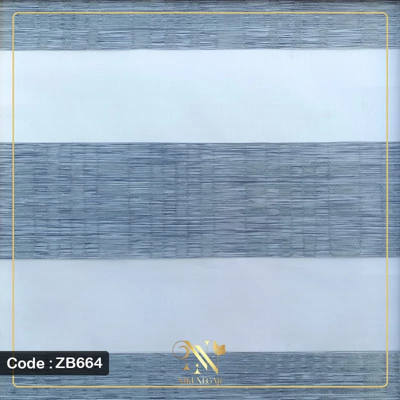 پرده زبرا طرح دار مدل ZB664 — تصویر ۲