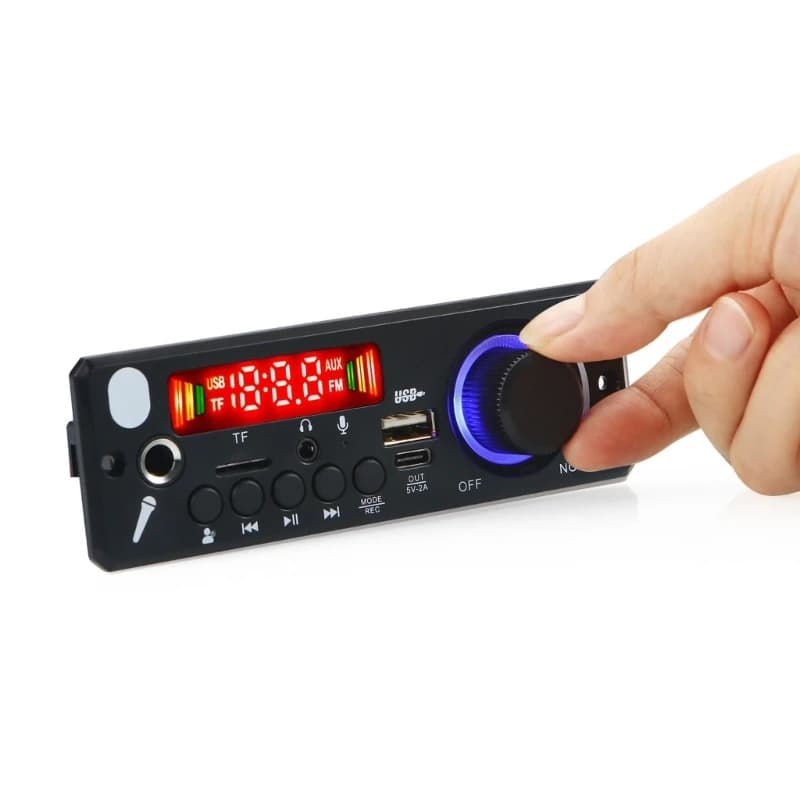 پنل پخش کننده صوتی بلوتوثی با آمپلی فایر ولوم دار مدل JX-X1 — تصویر ۱۲