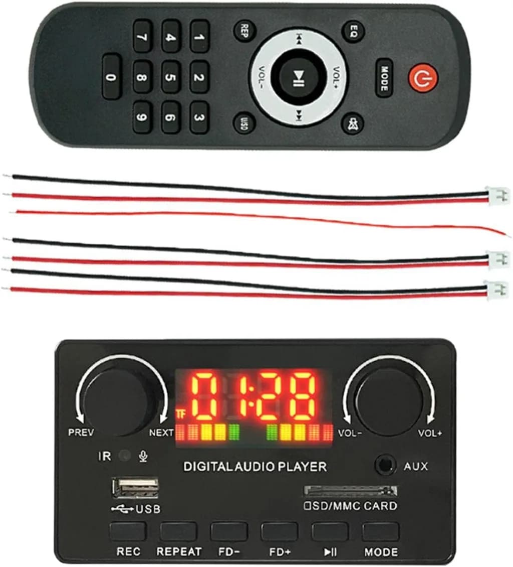 پنل پخش کننده صوتی بلوتوثی با آمپلی فایر 2x40W مدل D125 — تصویر ۳