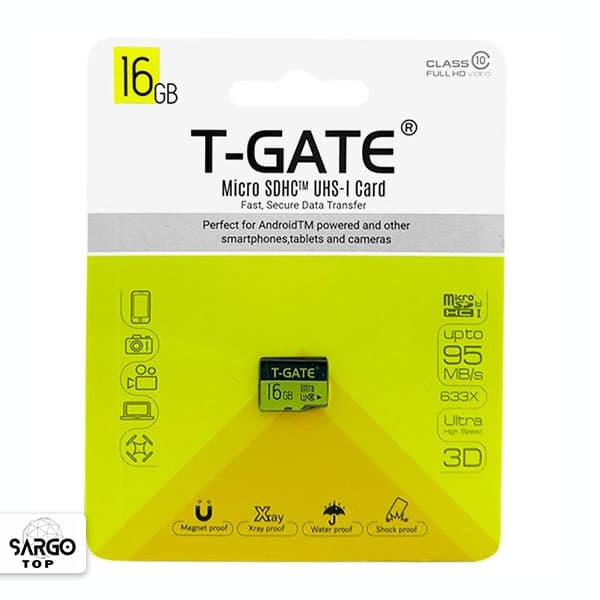 رم میکرو 16 گیگ T-GATE مدل U1 95MB/s 633X