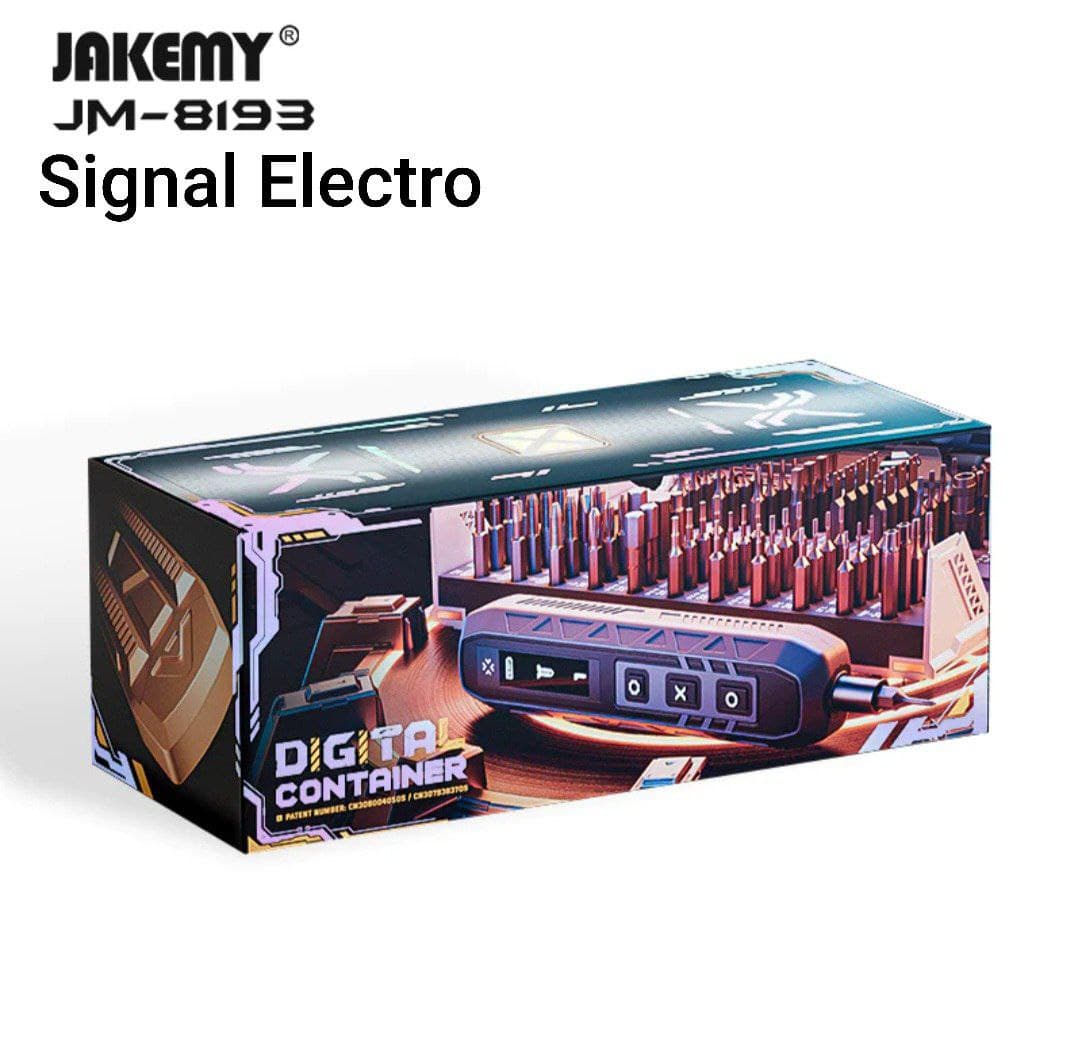 ست پیچ گوشتی شارژی 180 عددی جاکمی مدل JAKEMY JM-8193 — تصویر ۸