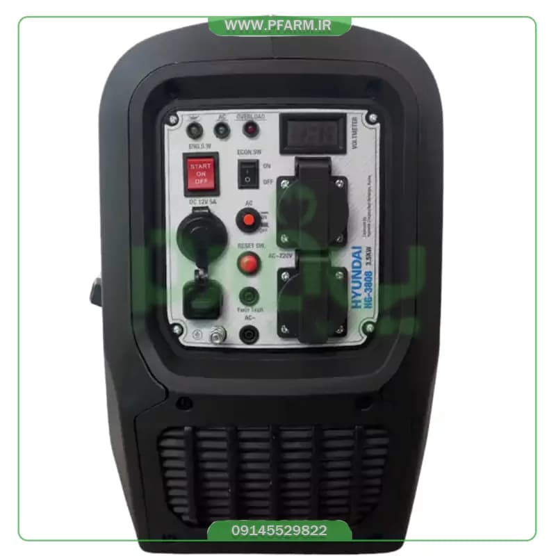 موتور برق اینورتر سایلنت هیوندای ۳.۵ کیلووات مدل HG-3808 — تصویر ۲