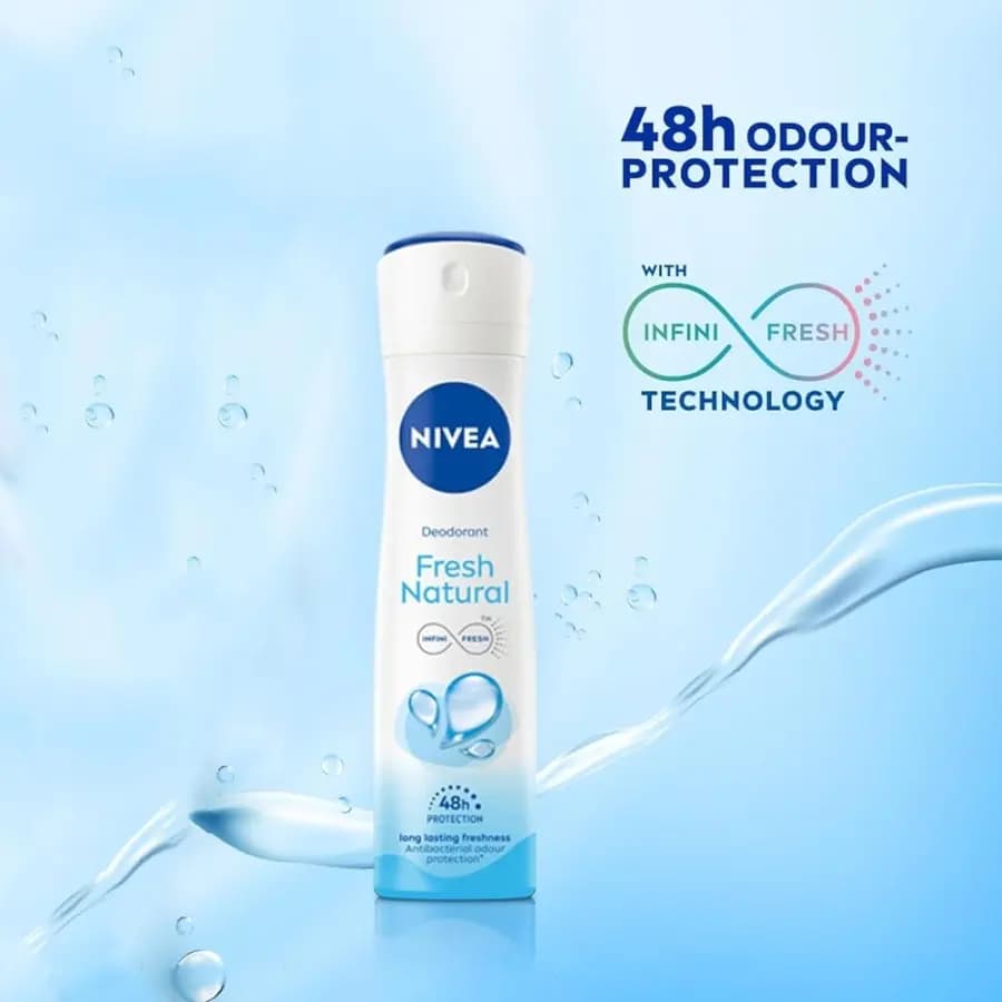 اسپری ضد تعریق زنانه Fresh Natural نیوا 150ml — تصویر ۲