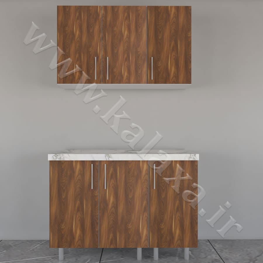 کابینت آماده دیواری و زمینی نئوپان 150 سانتیمتری — تصویر ۶