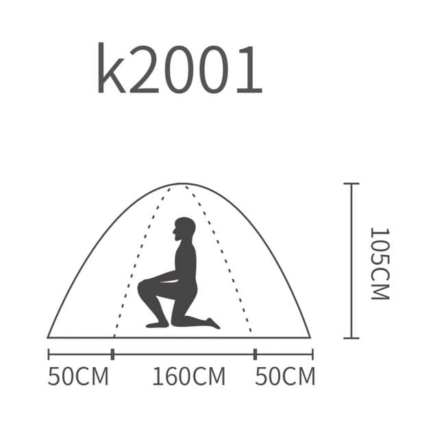 چادر دو نفره کله گاوی / PEKYNEW – مدل K2001 — تصویر ۱۲