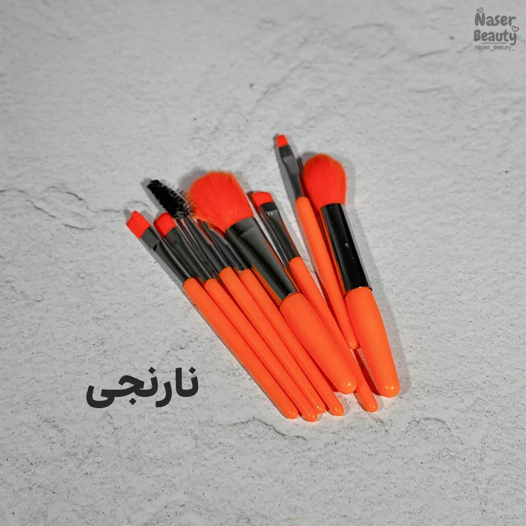 ست براش آرایشی 8 تیکه پاستیلی — تصویر ۵