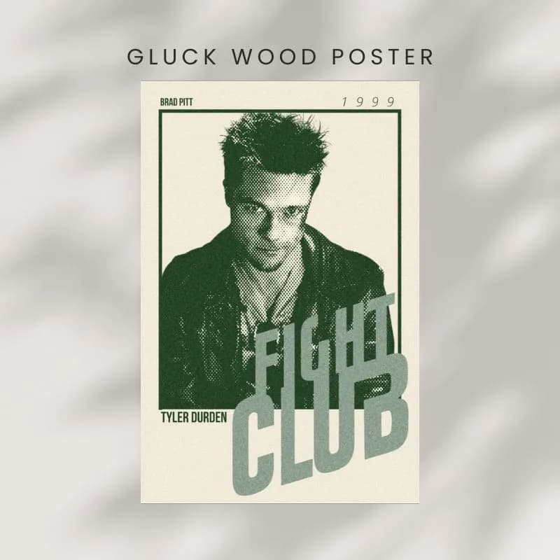 تابلو چوبی فیلم FIGHT CLUB — تصویر ۵