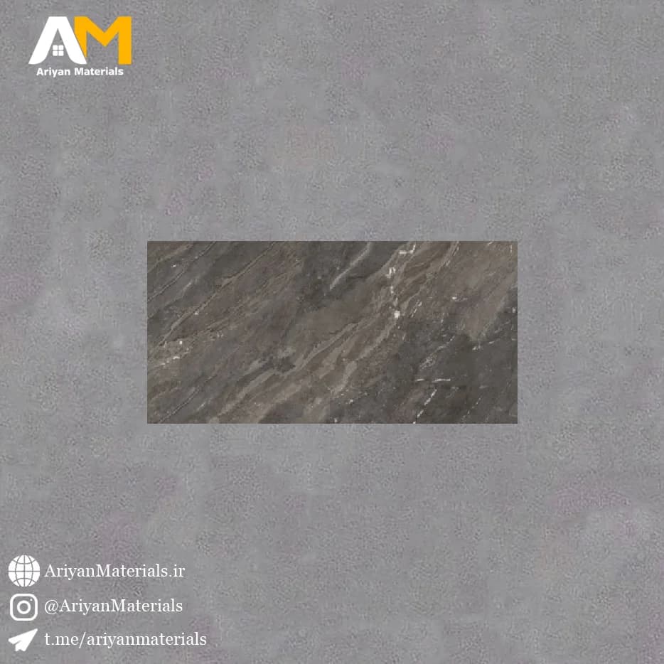 سرامیک دیواری طرح آندورا سیاه 120×60