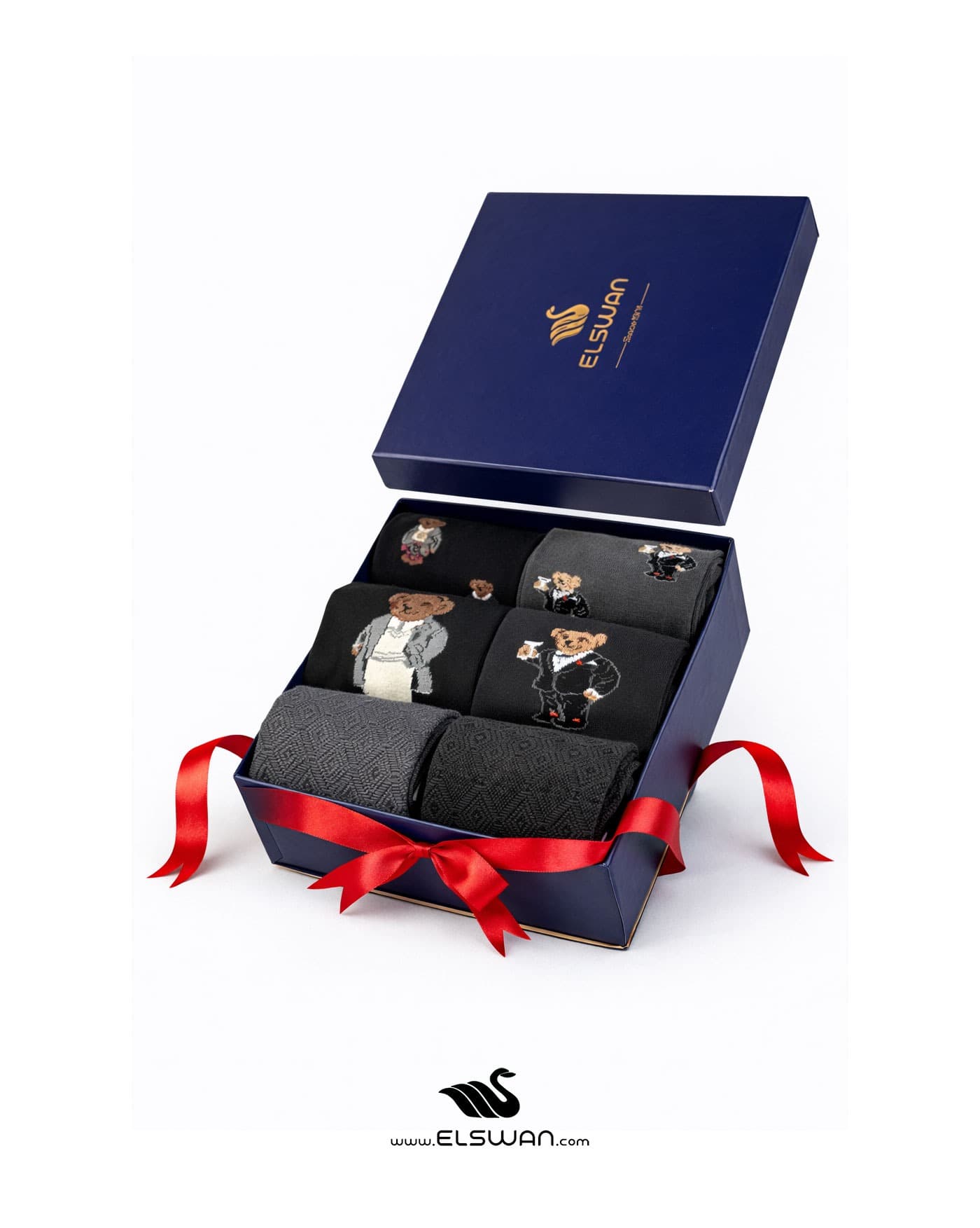 پک جوراب ساق دار مردانه 6 تایی میتینگ بر |meeting bear — تصویر ۲