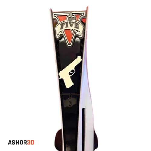 دکور کنسول PS5 طرح GTA V
