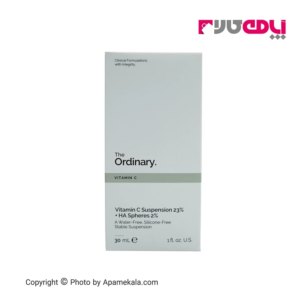 کرم روشن کننده پوست اوردینری سوسپانسیون ویتامین سی 23% حجم 30 میل – the ordinary vitamin c suspension 23 + ha spheres2 — تصویر ۲