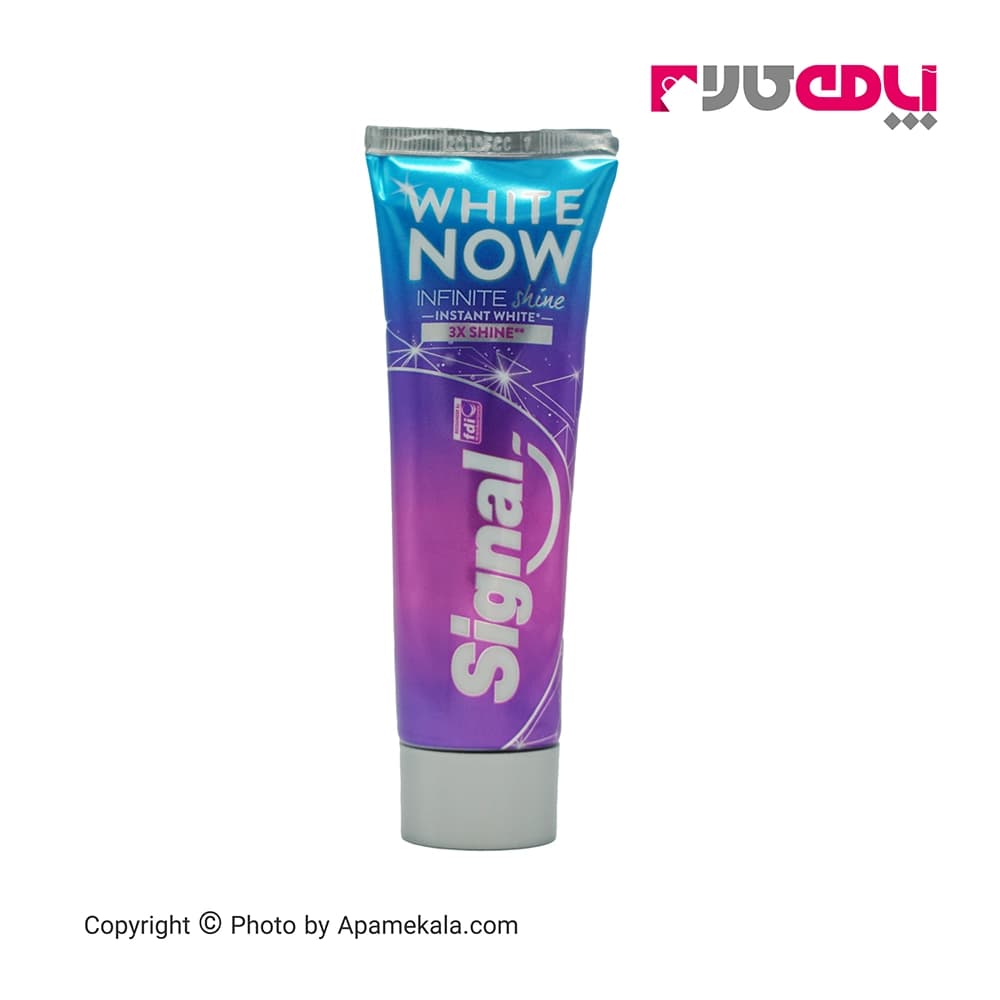 خمیر دندان سیگنال سری white now مدل Infinite shine اصلی حجم 75 میل — تصویر ۳