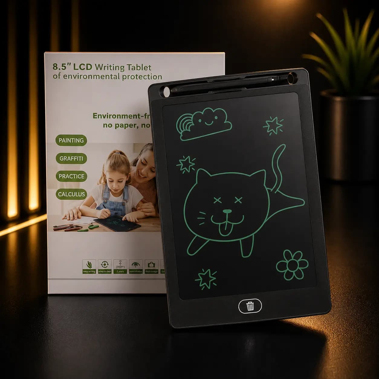 کاغذ دیجیتالی 8.5 اینچ LCD Writing Tablet | تبلت جادویی نقاشی و یادداشت — تصویر ۵