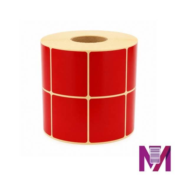 رول لیبل ریبون خور 34×51 کاغذی قرمز دو ردیفه — تصویر ۲