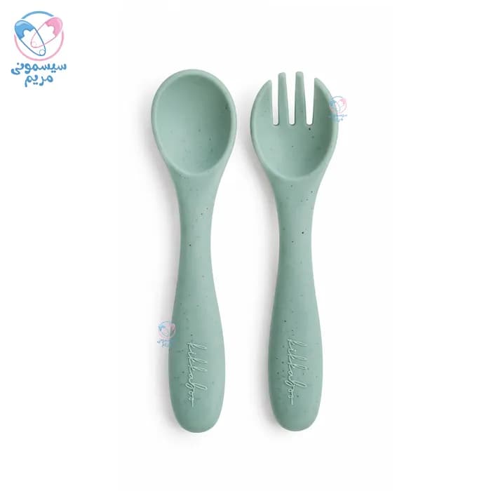 قاشق و چنگال سیلیکونی کیکابو Kikkaboo — تصویر ۵