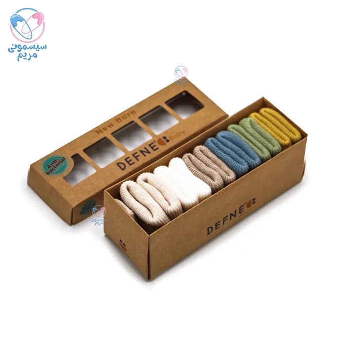 پک جوراب 6 عددی دفنه بیبی Defne Baby u00123 — تصویر ۲