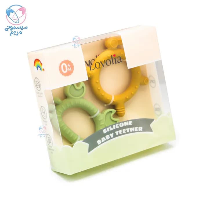 دندانگیر سیلیکونی خرچنگ و حلقه Lovolia 12539 — تصویر ۶