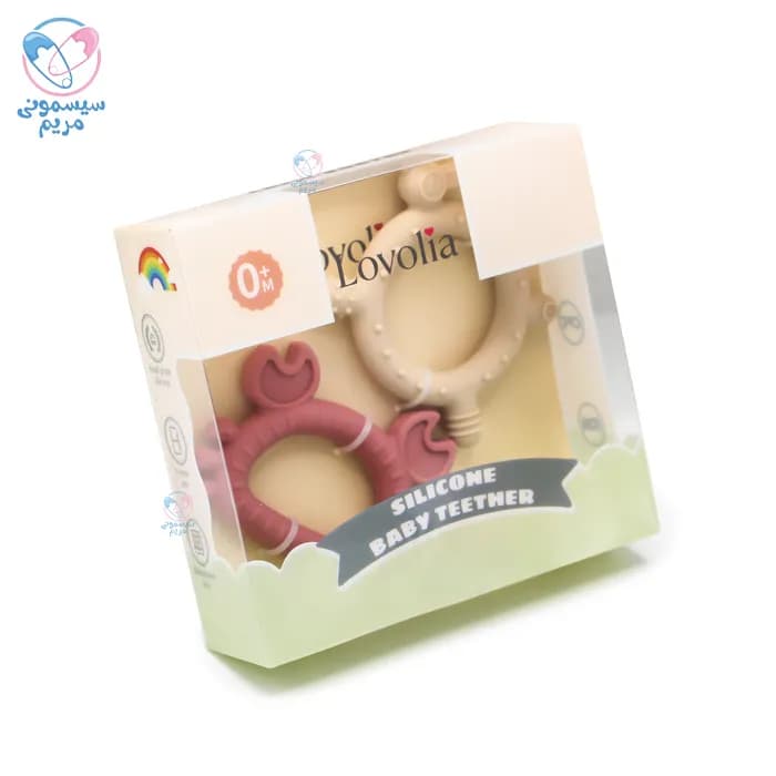 دندانگیر سیلیکونی خرچنگ و حلقه Lovolia 12539 — تصویر ۸