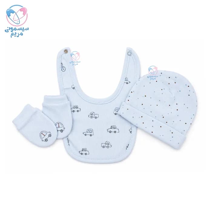 ست سه تیکه پیشبند کلاه جوراب کارامل ماشین Caramell 2234 — تصویر ۳