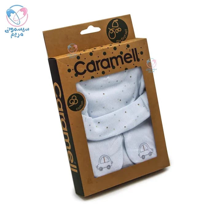 ست سه تیکه پیشبند کلاه جوراب کارامل ماشین Caramell 2234 — تصویر ۲